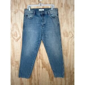 Kancan High Waisted Crop Tapered Ankle Denim Jeans size 9/28